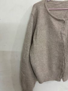 Beige Knit Cardigan