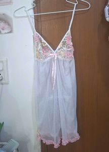 Sheer floral Babydoll cami top
