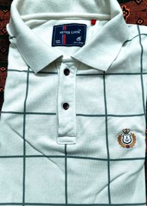 Never Look Men's Checked Polo T-Shirt