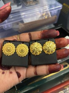 Beautiful Gold Tone Ethnic Earrings