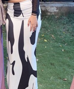 🖤🤍🦓Chic Zebra Print Maxi Skirt
