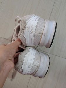 White Lace-Up Sport Sneakers Kids