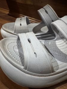 Stylish Grey Platform Sandals