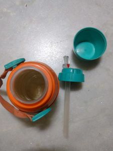 Milton Cartoon Water Bottle with Strap