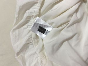 White Ruched Babydoll Top