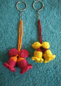 HAND MADE CROCHET BELL FLOWER PACK OF 2