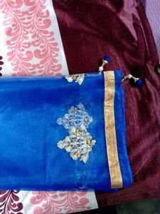 Brand new embroidered saree