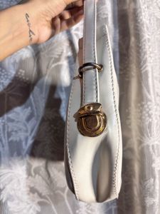 Cream Hobo Shoulder Bag