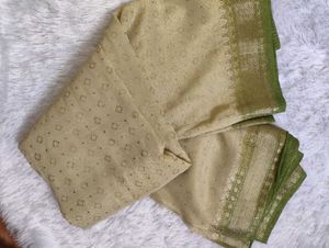 Shaded Georgette Saree With Shimmer