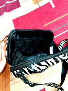 Stylish Zebra Print Crossbody Bag
