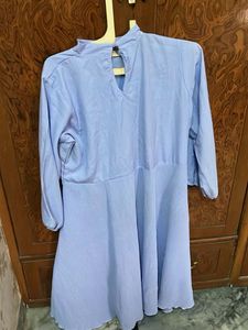 Pleated A-line Dress