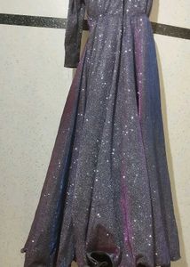 ✨ Shimmery Party Wear Gown for Girls