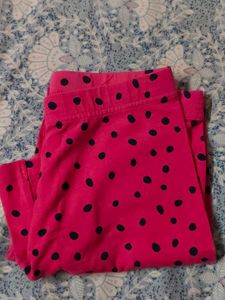 Pink Polka Dot Leggings