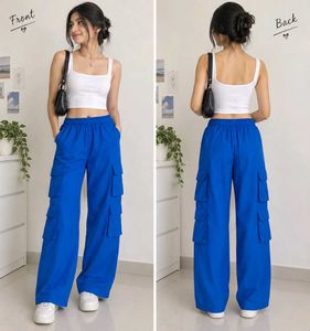 Vibrant Blue Cargo Pants
