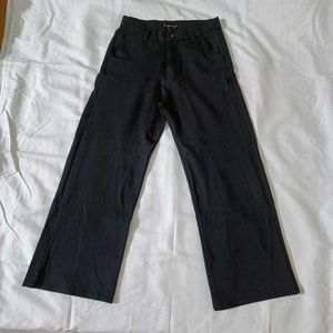 Black Flared Formal Trousers