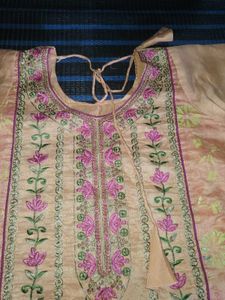 Elegant Peach Kurta Set with Dupatta