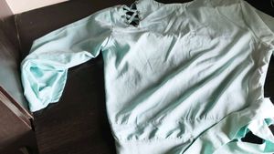 Cute Panda Print Long Sleeve Top with beads work