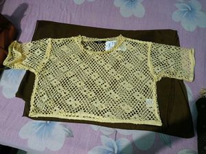 Crochet Mesh Crop Top