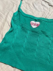 Cute Green Halter Top