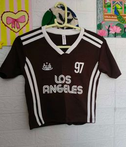 Brown Los Angeles Graphic Tee