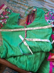 Green Embroidered Kurti