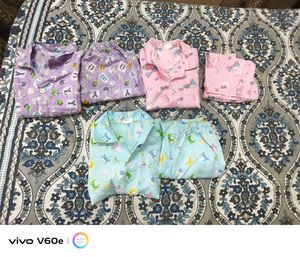 Cute Purple Baby Pajama Set