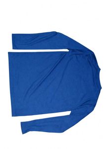 Men's Blue Long Sleeve T-Shirt