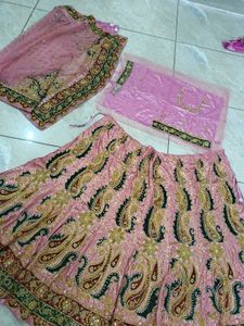Bridal lehnga unstitched