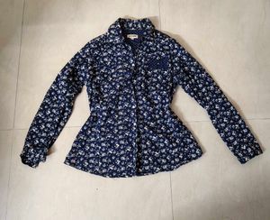 Floral Print Button-Up Shirt