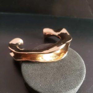 Abstract Gold Cuff Bracelet