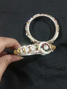 Vintage Crystal Bangle Set