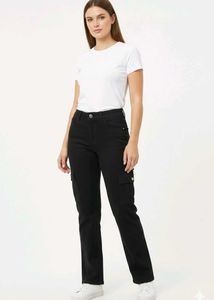 Black Cargo Jeans