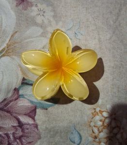 Yellow Flower Hair Clip