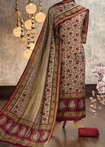 Elegant Printed Kurta with Dupatta Set