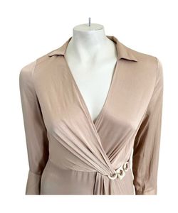 Zara Beige Satin Dress