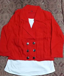 Red Jacket Top