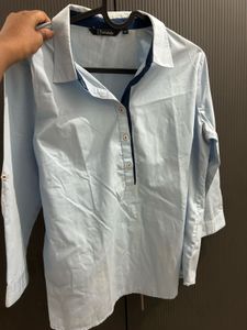 Annabelle Light Blue Collared Shirt
