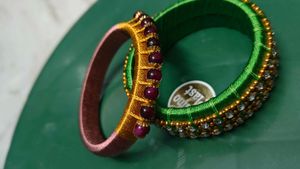 Handmade Silk Thread Bangles