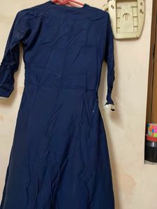 Rajasthani hota Patti Elegant Navy Blue Kurta Set