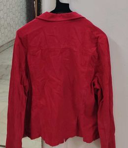 Red Zip-Up Jacket