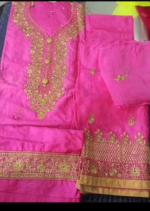 Vibrant Pink Embroidered Kurta Set