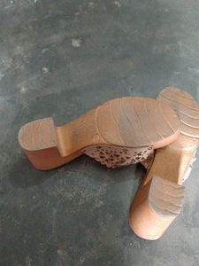 Golden Stone Heels