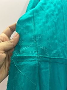 Teal Anarkali Kurta with Dupatta