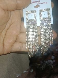 Dangling Rhinestone Earrings