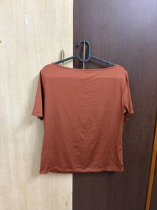 H&amp;M Boat-Neck Microfibre Top
