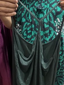 Dark Green Spaghetti Strap Top