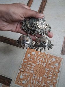 sets of 4 Boho Jhumka Earrings Set oxidise