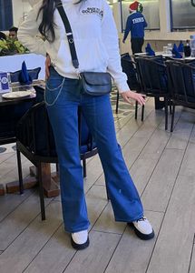 Women's Flared Blue Denim Jeans