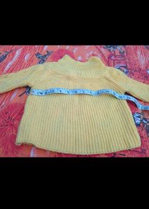 Vintage Yellow Knit Cardigan