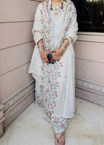 Embroidered Kurta Set with Dupatta